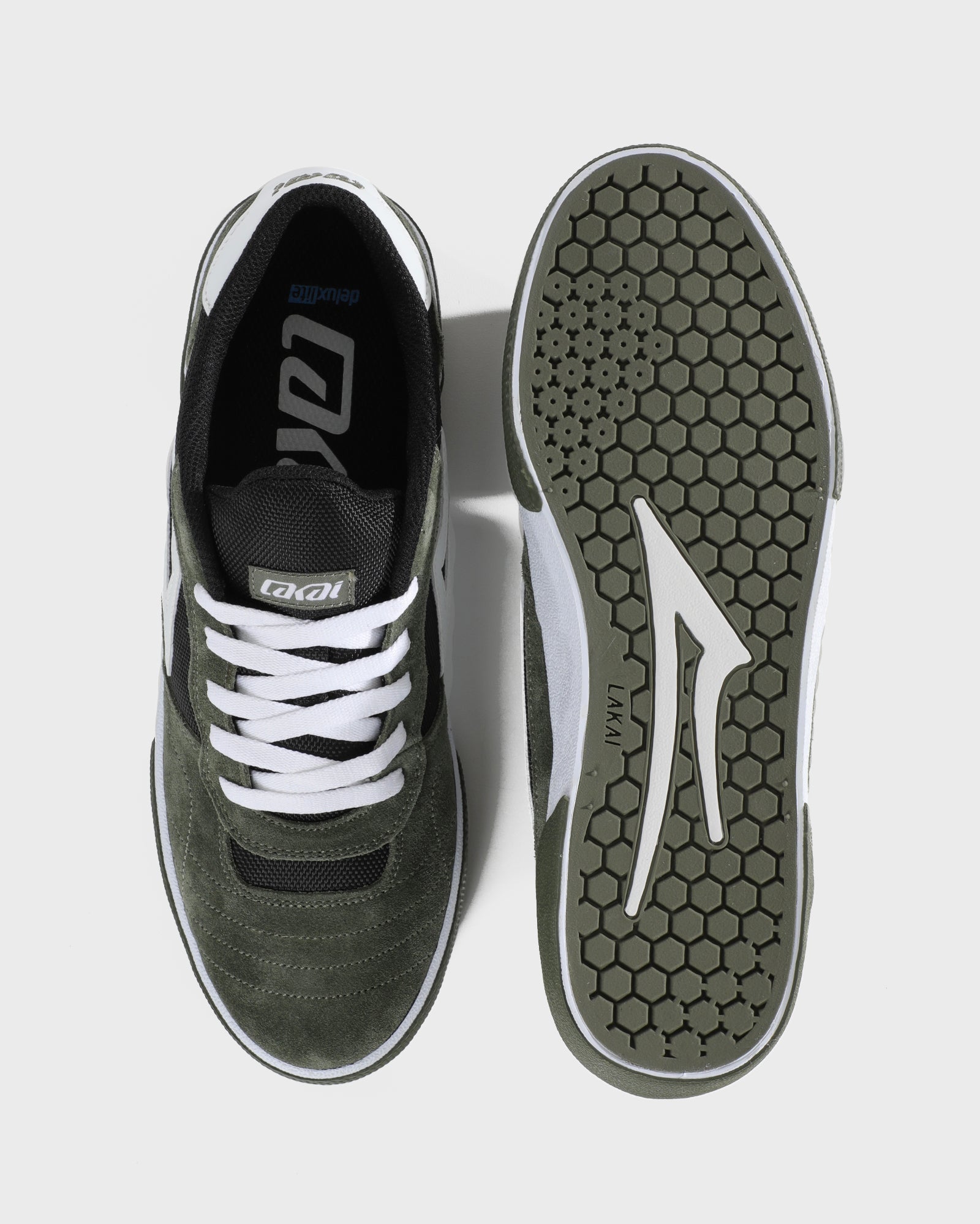 lakai-cambridge-covert-green-black-white-skateschuh image 3