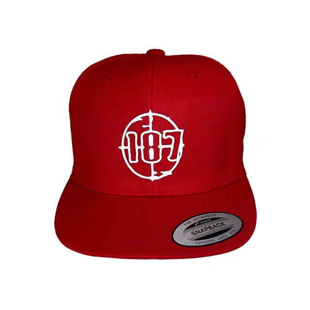 187-killer-pads-scope-logo-flat-cap-snapback-rot image 1