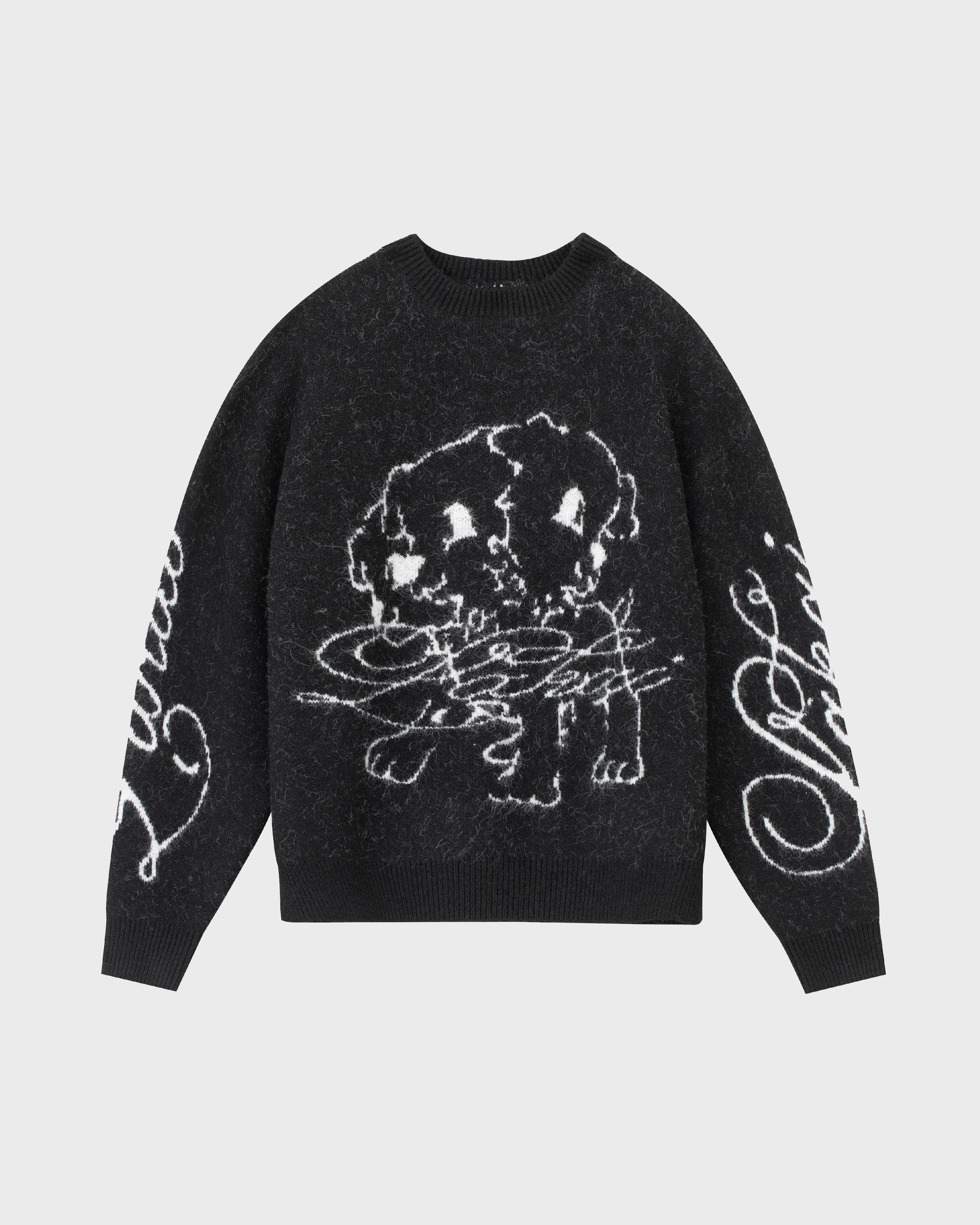 lakai-cerberus-brushed-acrylic-sweater-schwarz-pullover image 1