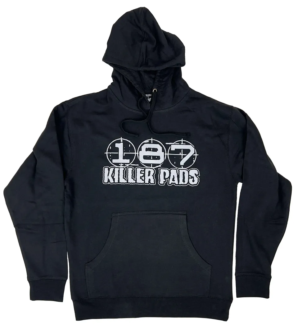 187-killer-pads-block-logo-hoodie-black image 1