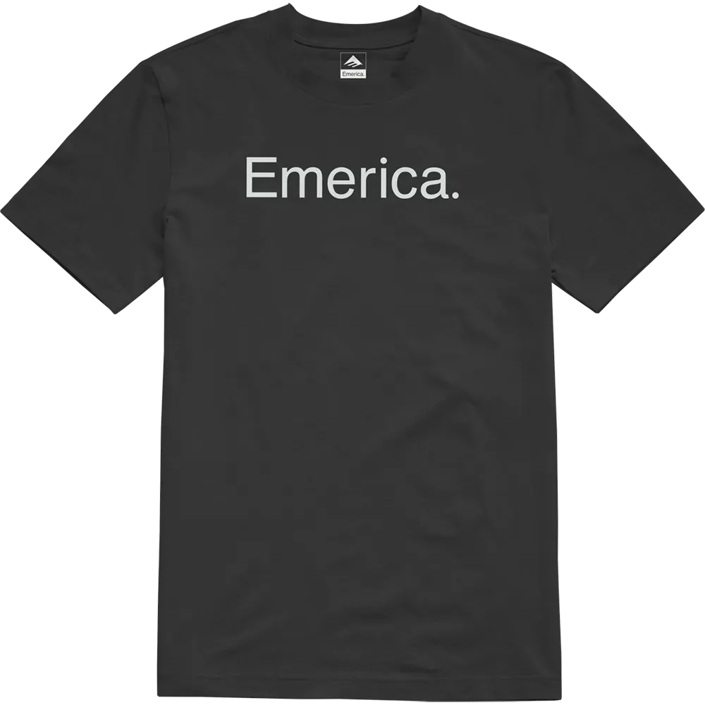 emerica-pure-tee-t-shirt-classic-fit-schwarz image 1