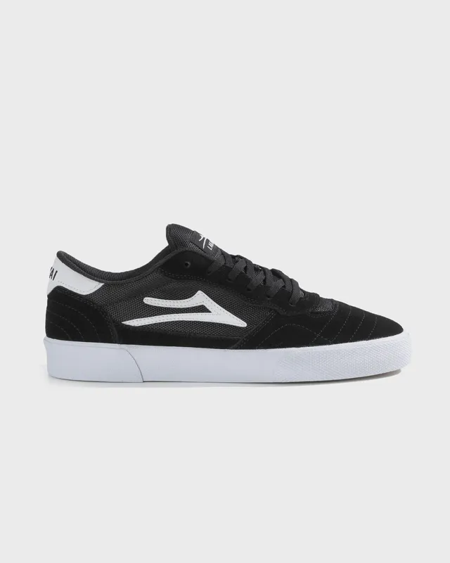 lakai-cambridge-black-white-suede-skateboard-schuh image 1