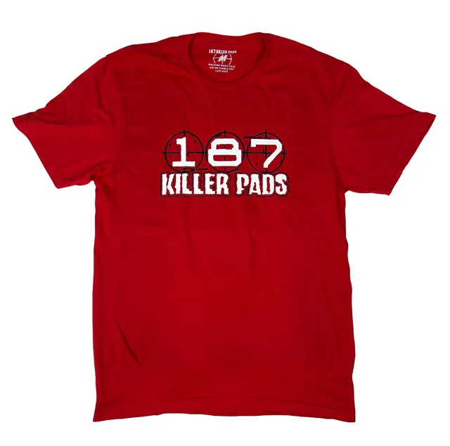 187-killer-pads-block-logo-tee-t-shirt-rot image 1