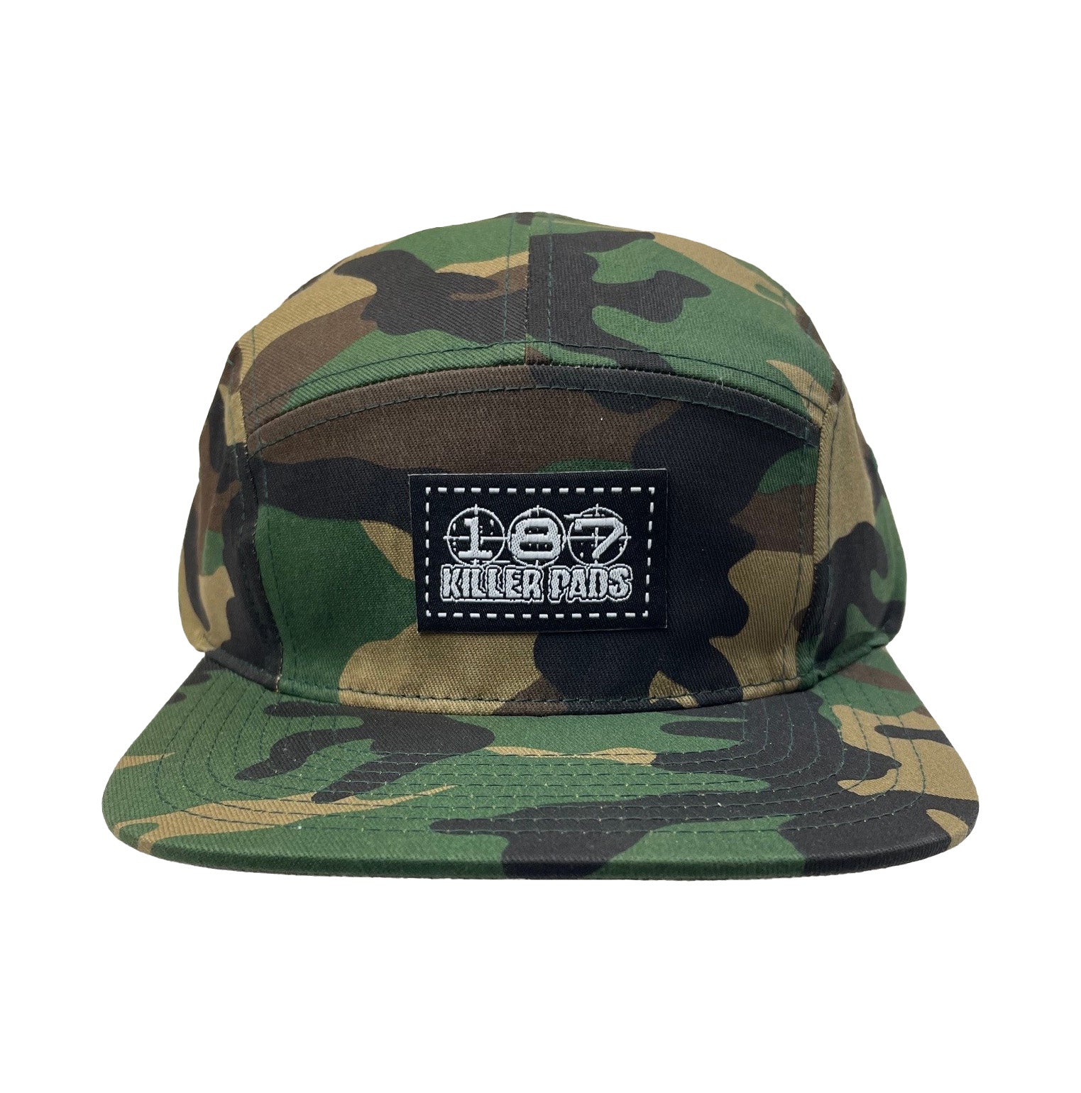 187-killer-pads-block-5-panel-flat-cap-cap-camo image 1