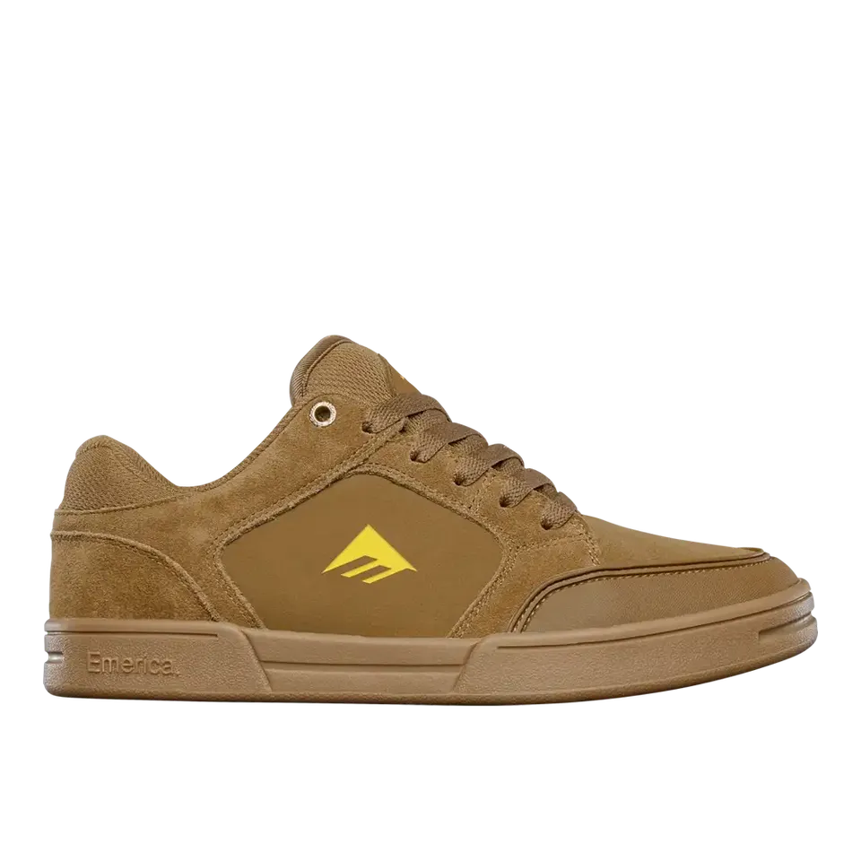 emerica-heritic-skateschuh-braun-gum-mit-tpr-zehenkappe-und-cupsole image 1