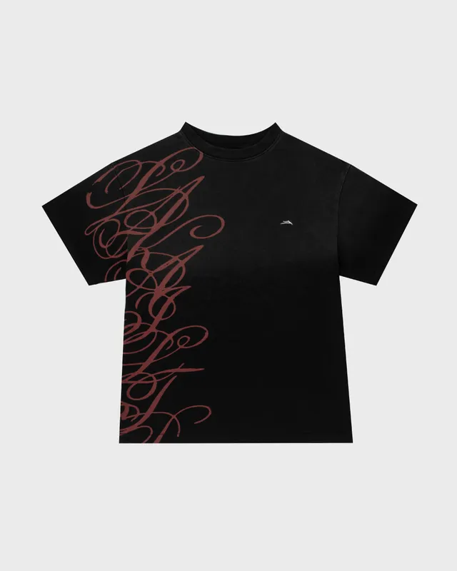 lakai-boxy-tee-signature-print-vintage-black-cropped-t-shirt image 1