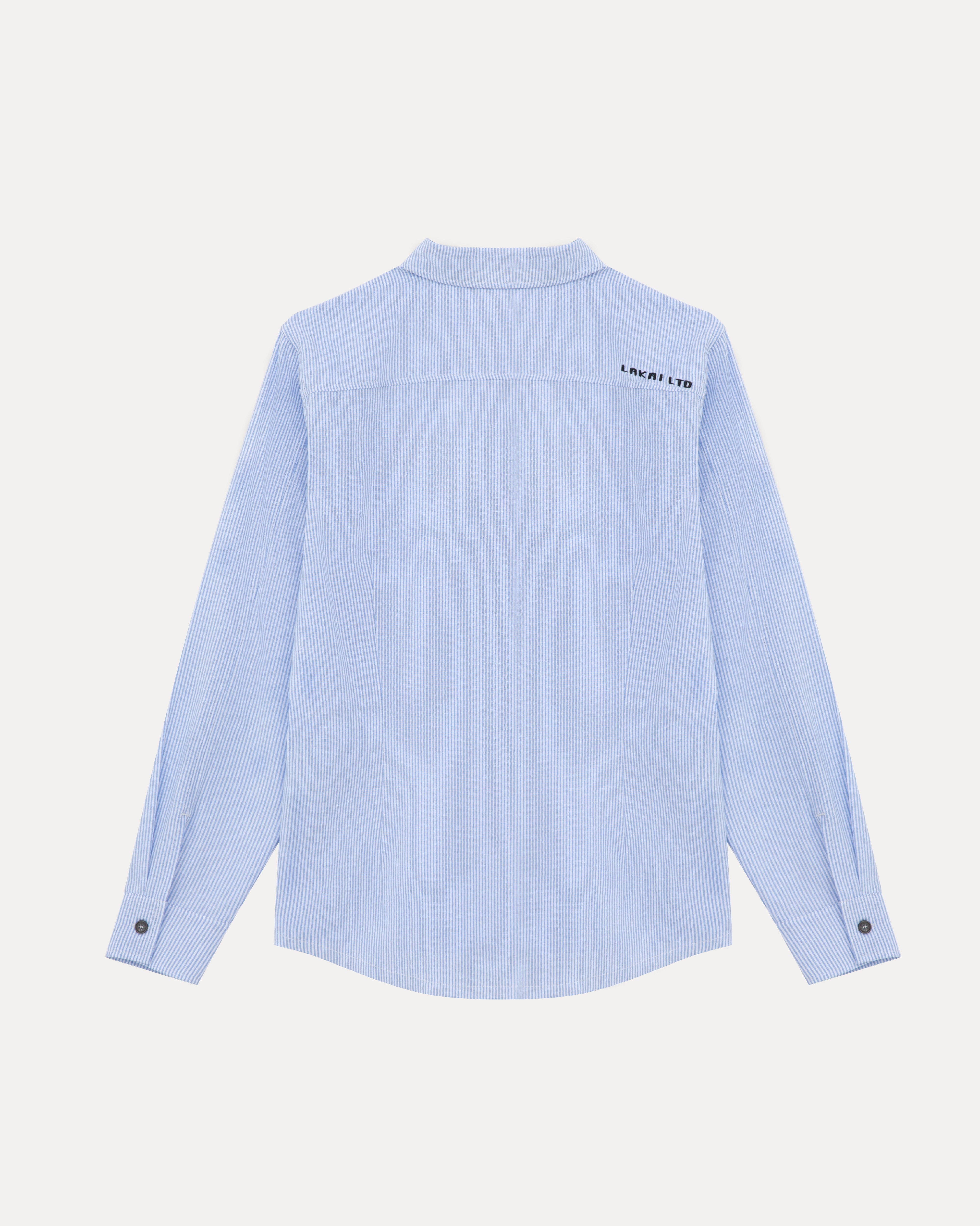 lakai-longsleeve-button-down-white-blue-stripe-hemd image 2