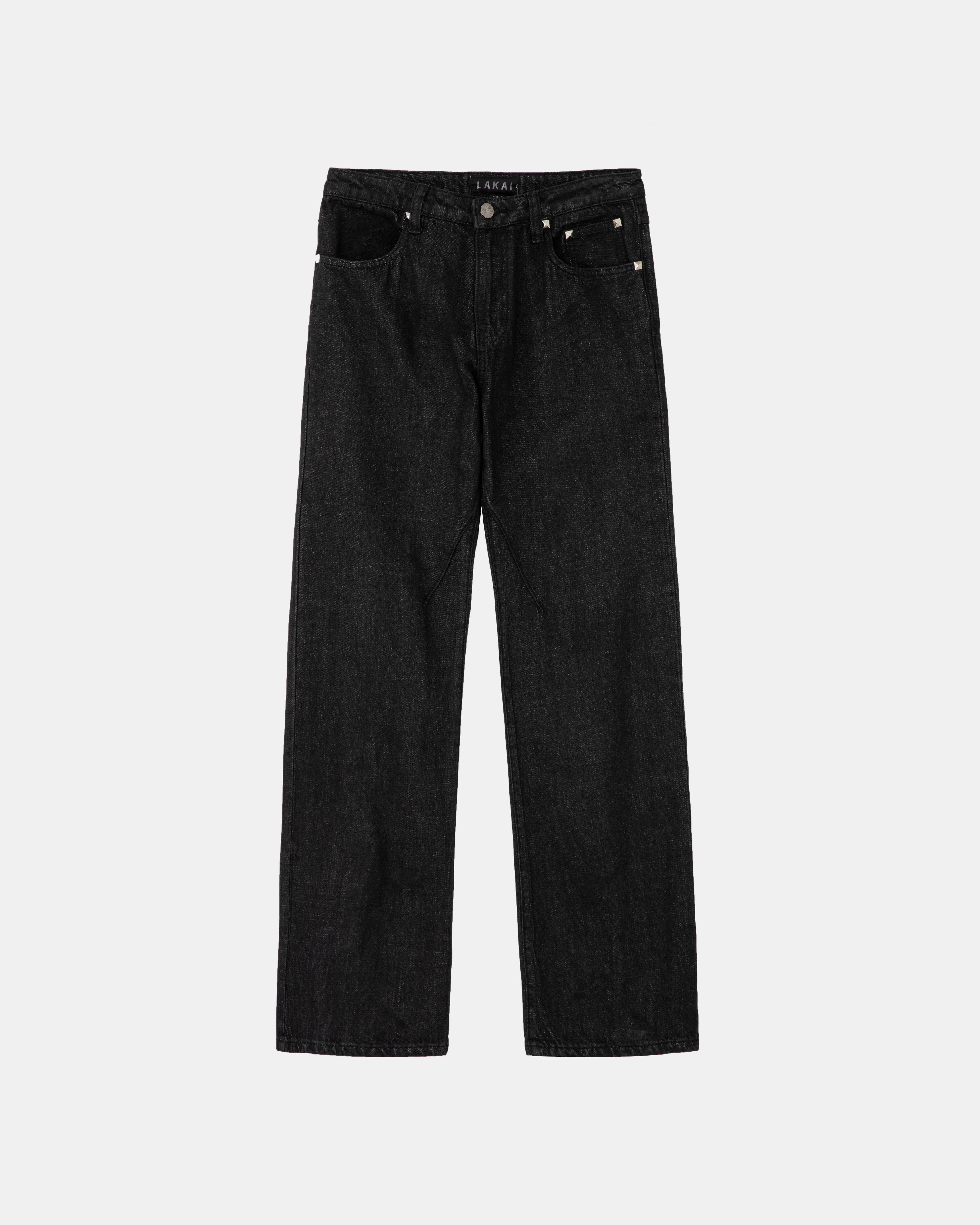 lakai-waxed-bootcut-denim-schwarz image 5