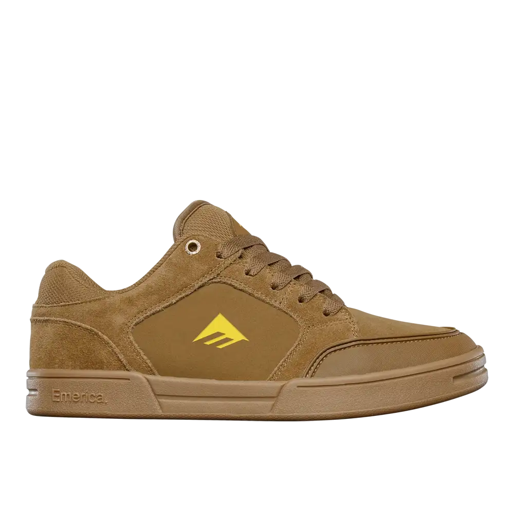 emerica-heritic-skateschuh-braun-gum-mit-tpr-zehenkappe-und-cupsole image 1