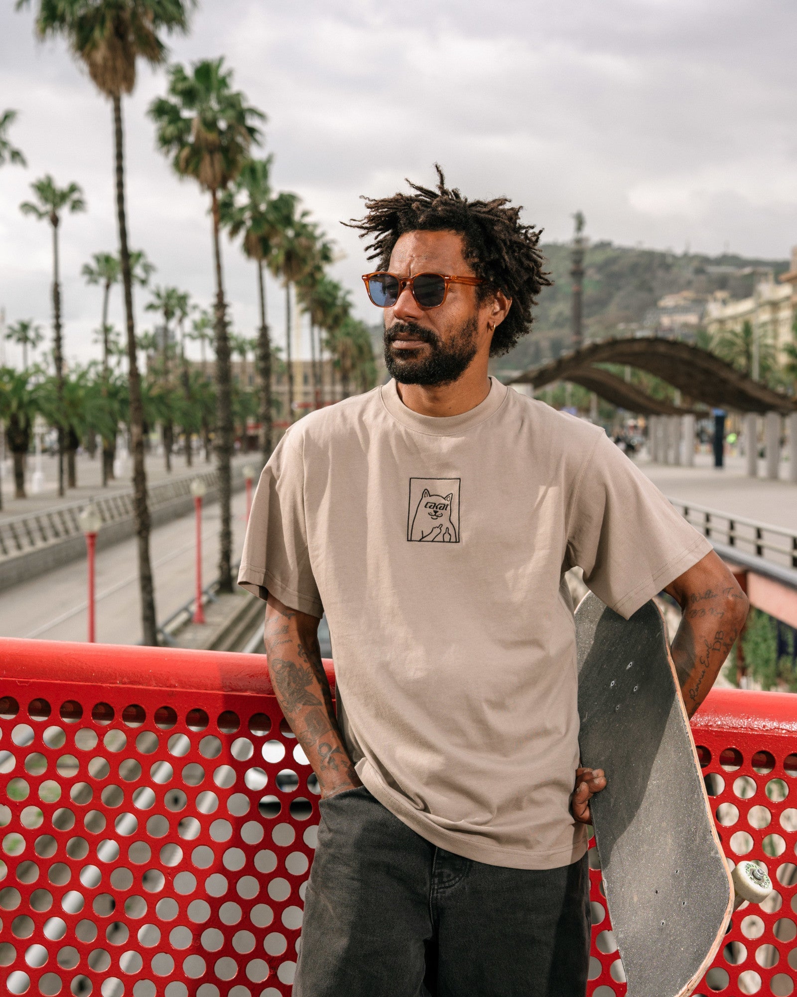 lakai-x-ripndip-lord-nerm-ss-tee-grau image 5