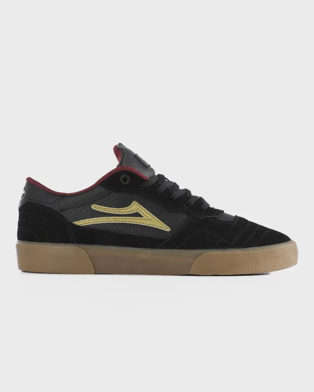 lakai-cambridge-bastien-salabanzi-pro-skateschuh-schwarz-gold-rot image 1