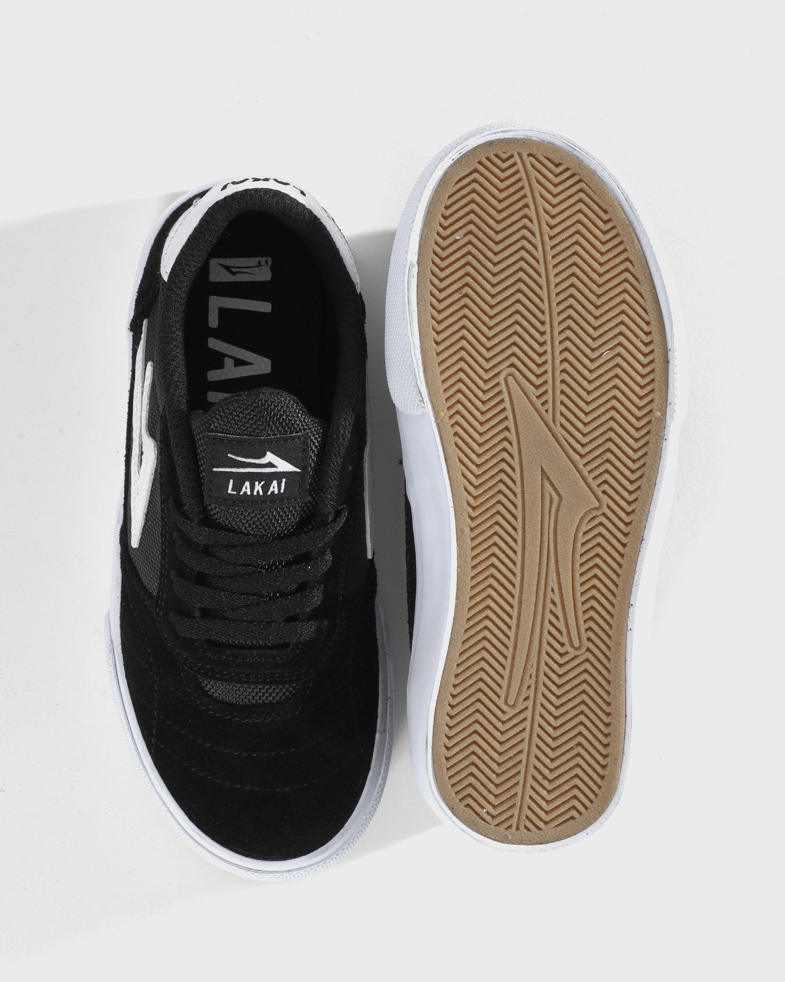 lakai-cambridge-kids-skateschuh-black-white-suede image 3