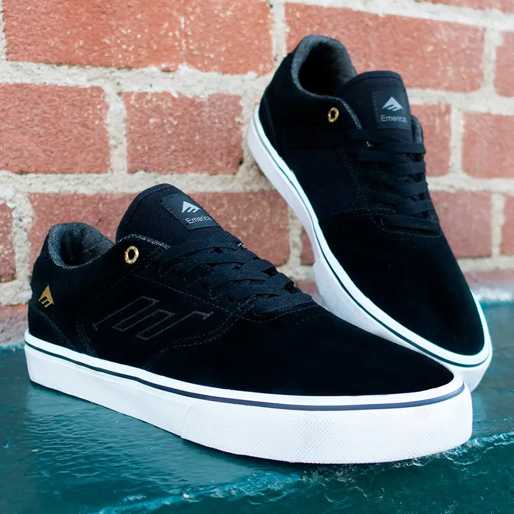 emerica-low-vulc-skateschuh-klassischer-vulc-sneaker-mit-g6-fu-bett-schwarz image 4