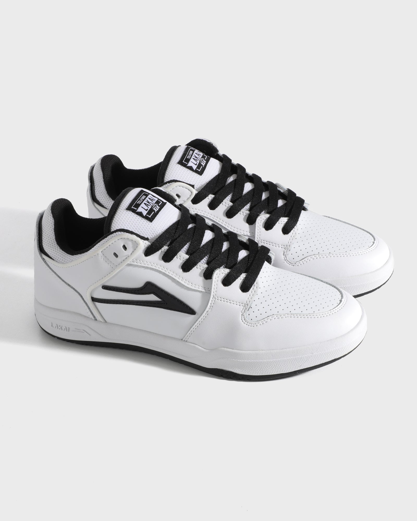 lakai-telford-low-skate-schuhe-white-black-leather image 2