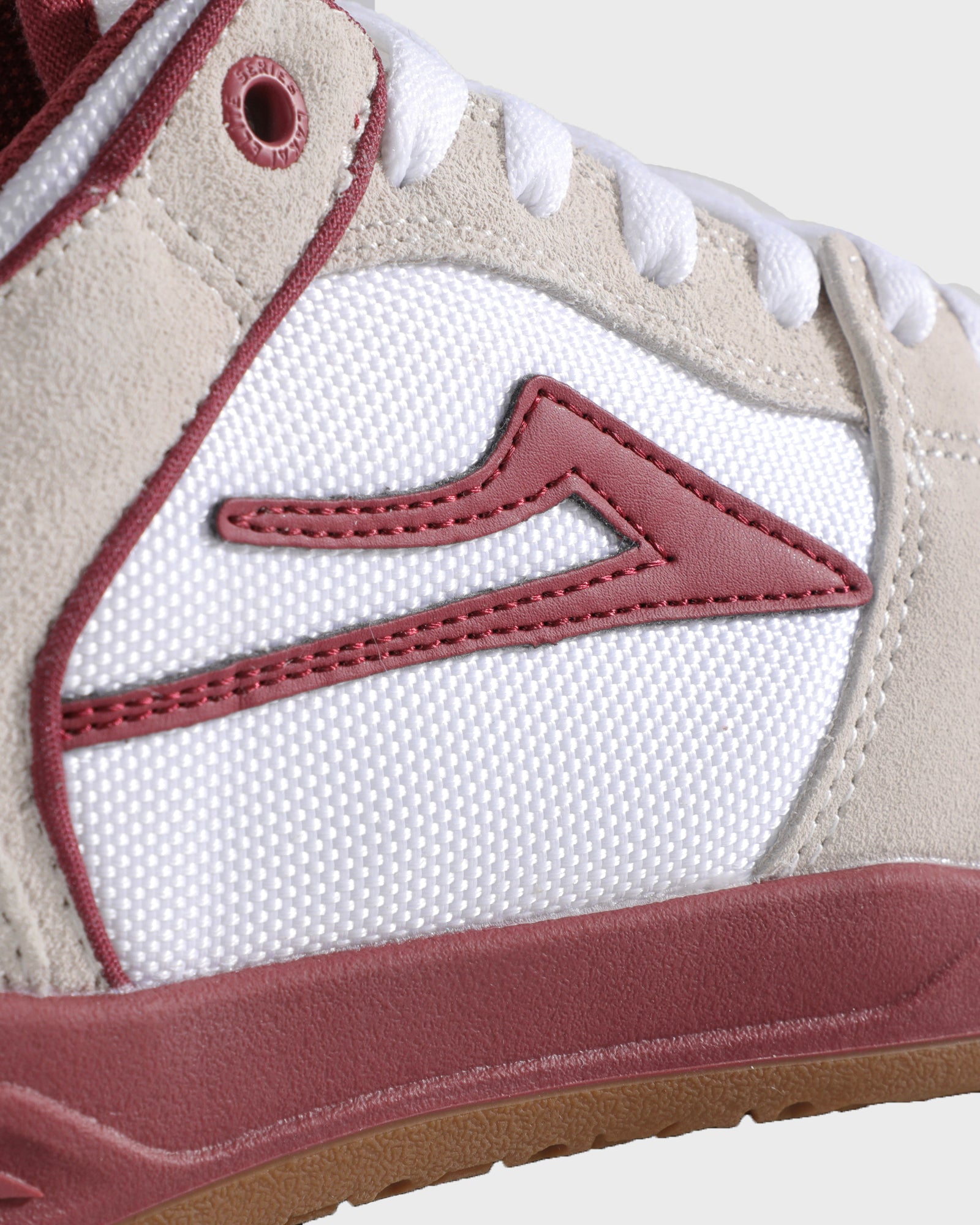 lakai-telford-low-elite-white-suede-cordura-rot-skate-schuh image 4