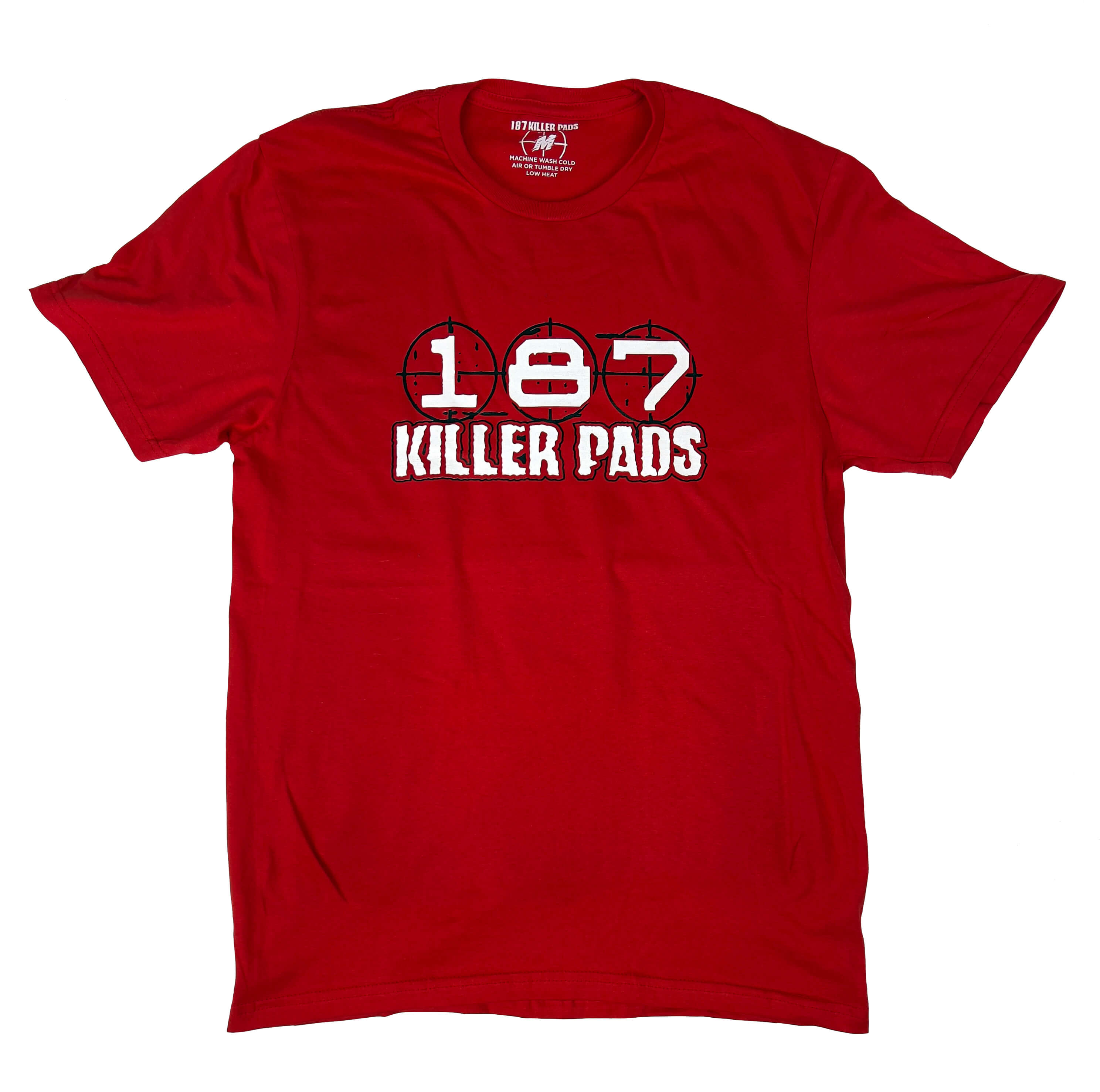 187-killer-pads-block-logo-tee-t-shirt-rot image 1