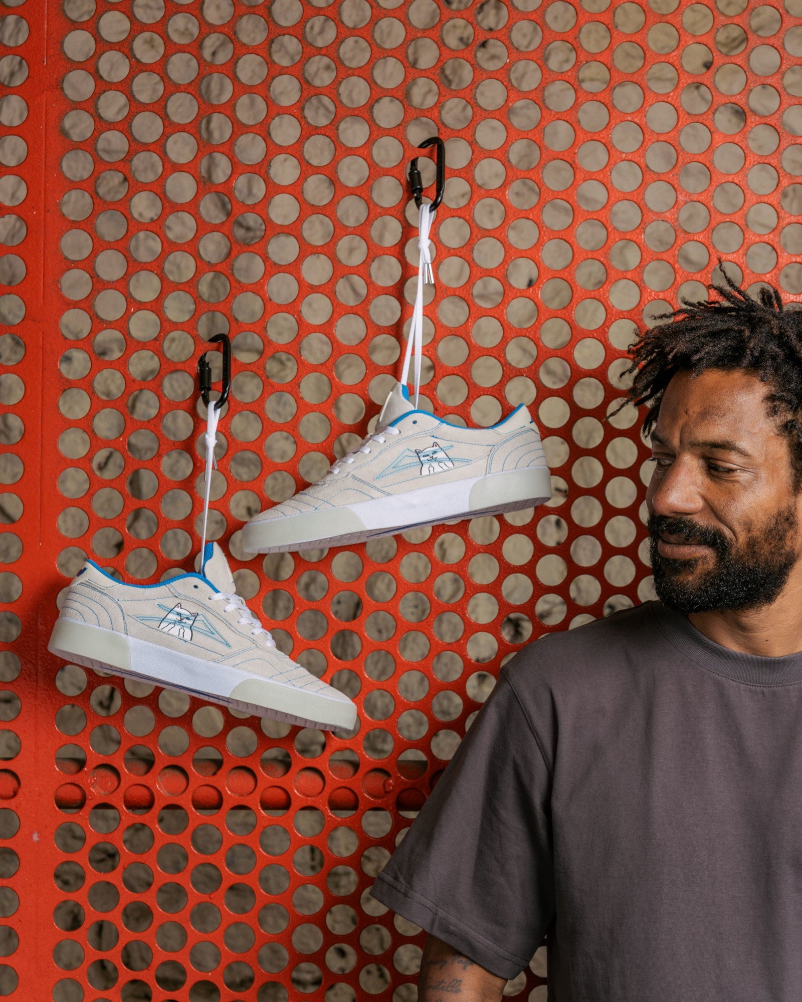 lakai-cambridge-lakai-x-ripndip-lord-nermal-grey-skate-sneaker image 8
