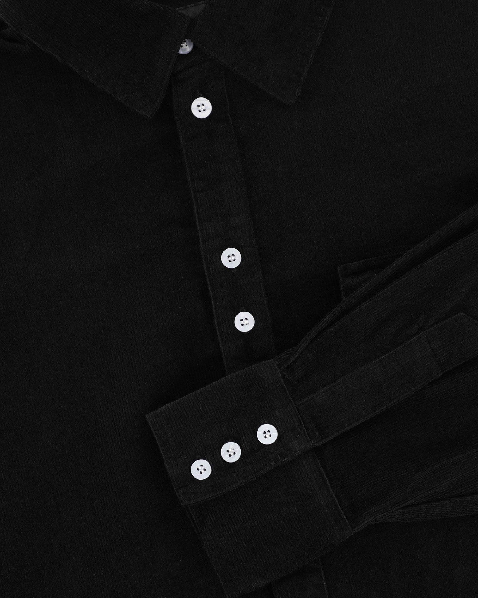 lakai-stacked-placket-corduroy-hemd-premium-black image 5