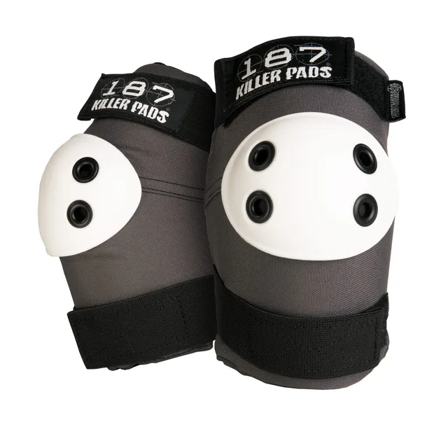 187-killer-pads-elbow-pad-grau-mit-wei-en-kappen image 1