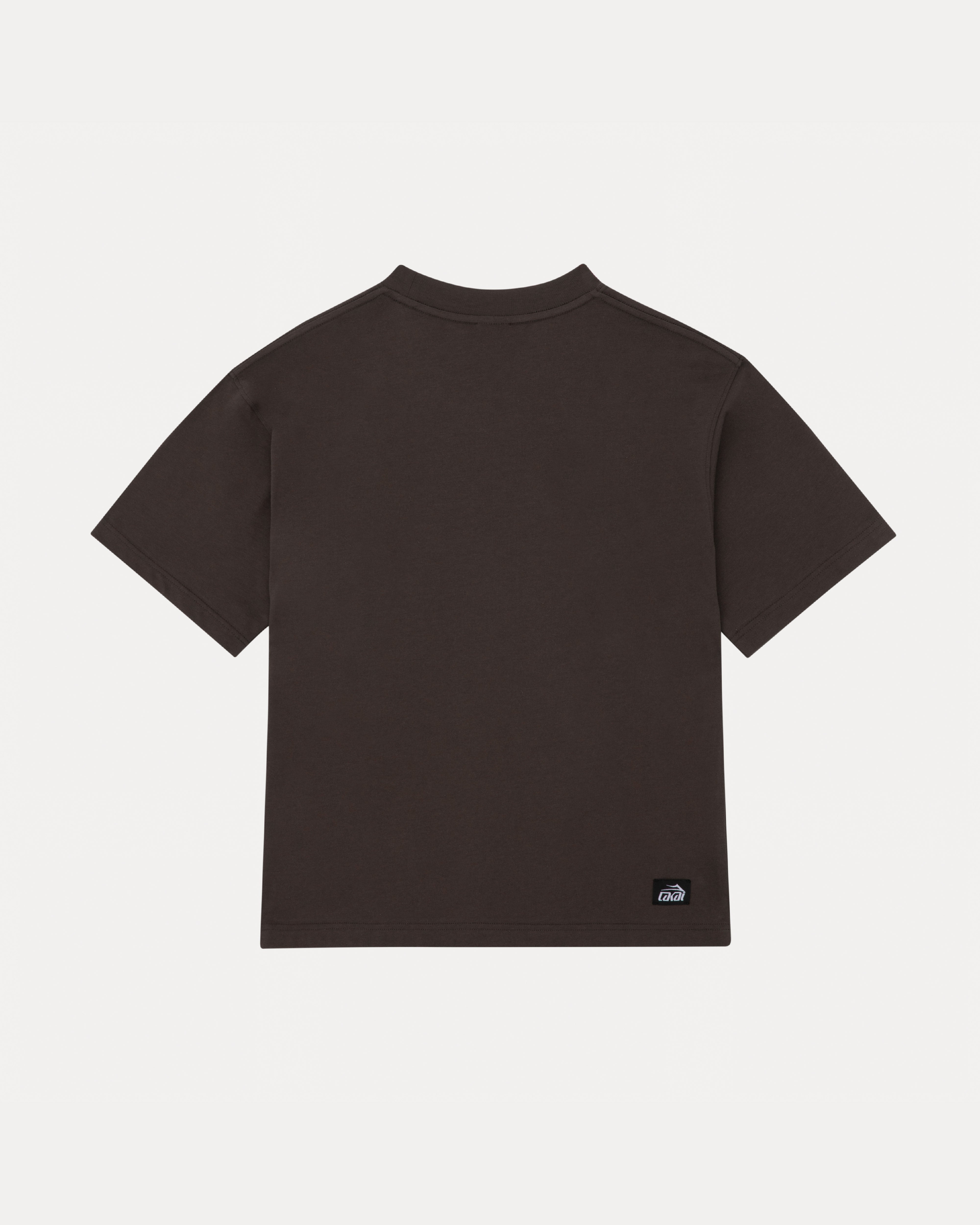 lakai-oversized-signature-t-shirt-dark-brown image 2
