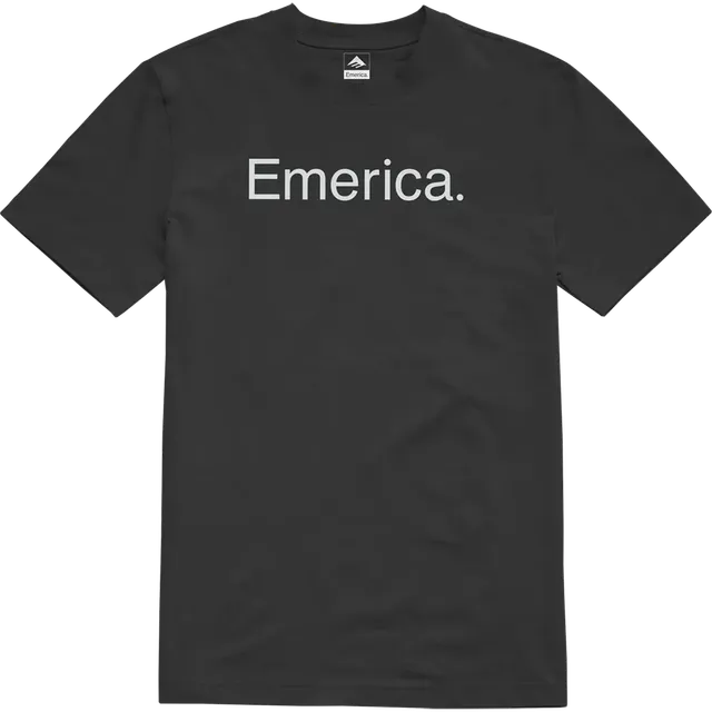 emerica-pure-tee-t-shirt-classic-fit-schwarz image 1