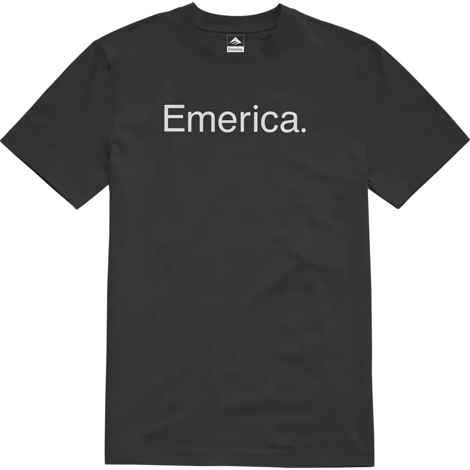 emerica-pure-tee-t-shirt-classic-fit-schwarz image 1