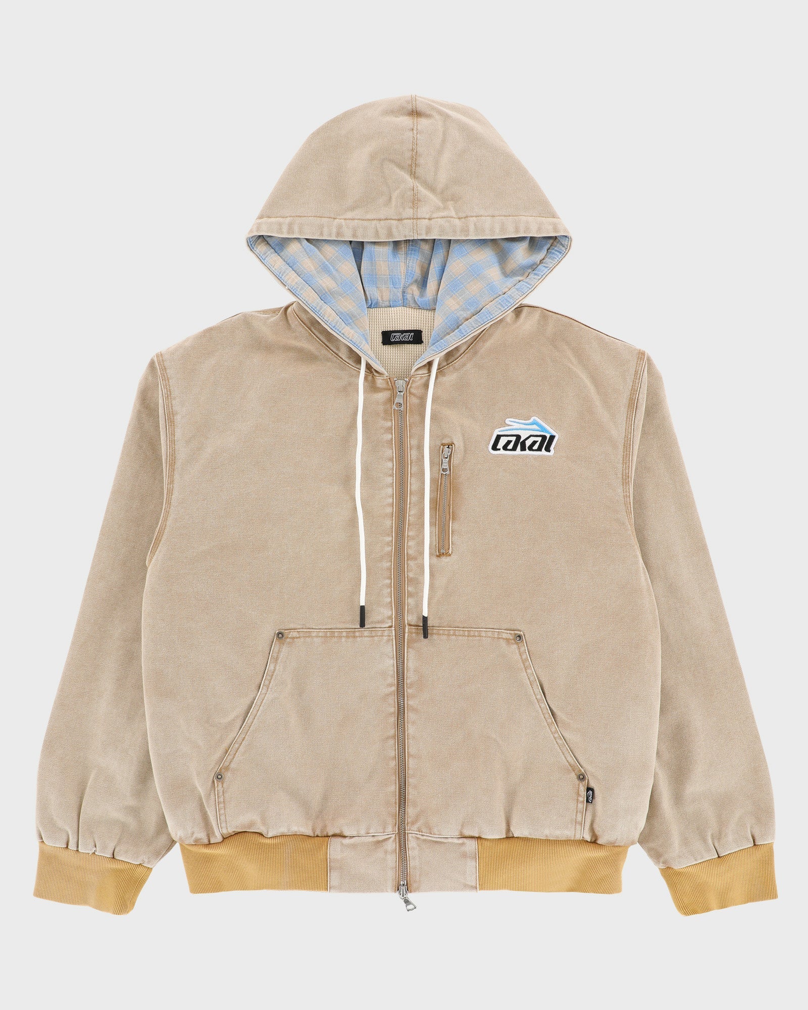 lakai-manchester-thermal-canvas-zip-up-jacke-khaki image 1