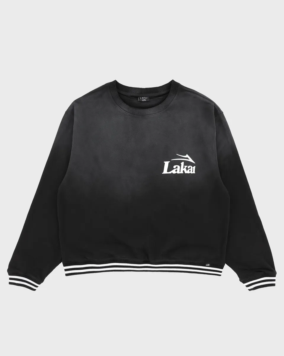 lakai-classic-oversized-sunfaded-crewneck-schwarz image 1