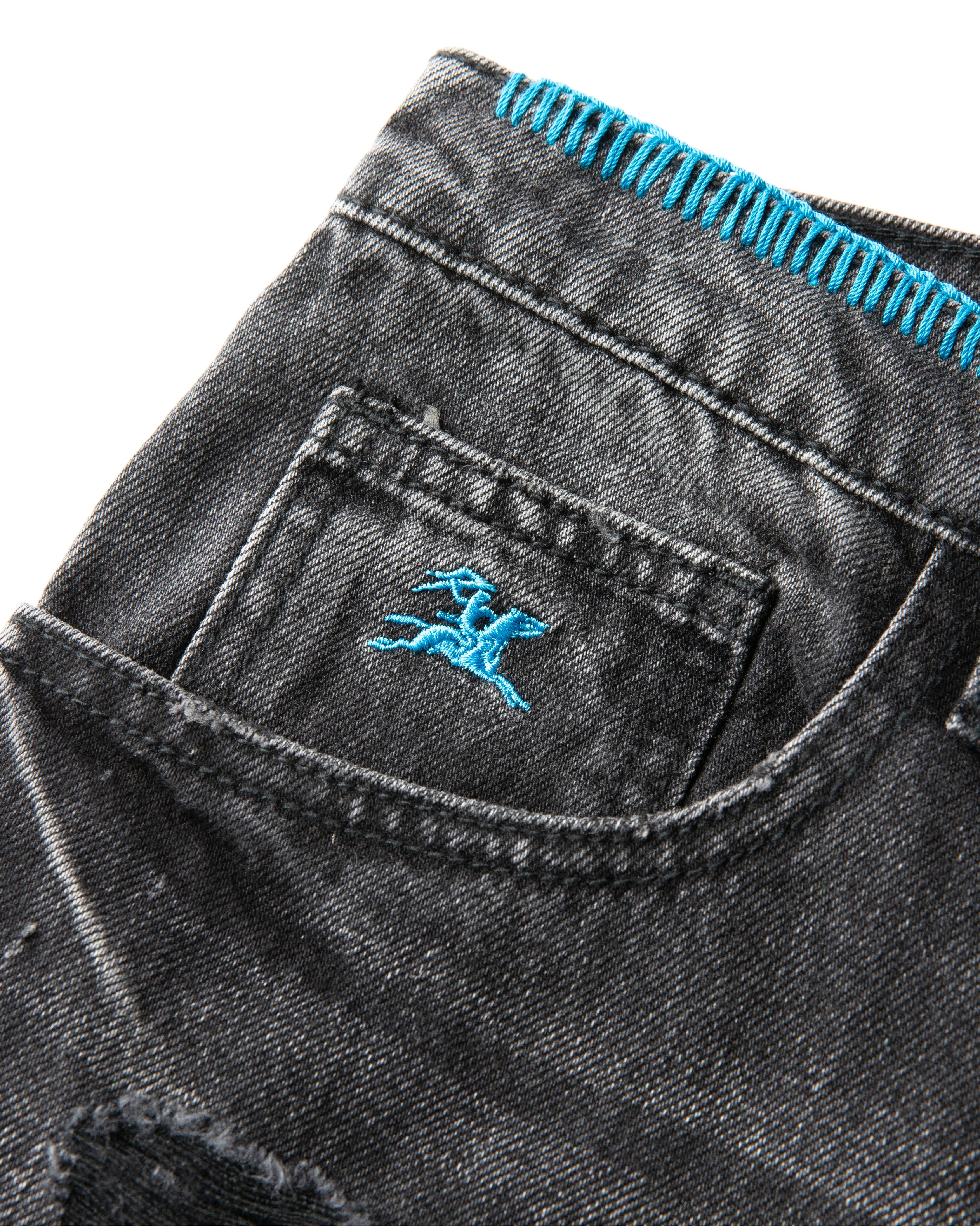 lakai-straight-leg-denims-skate-jeans-distressed-etched-black image 4