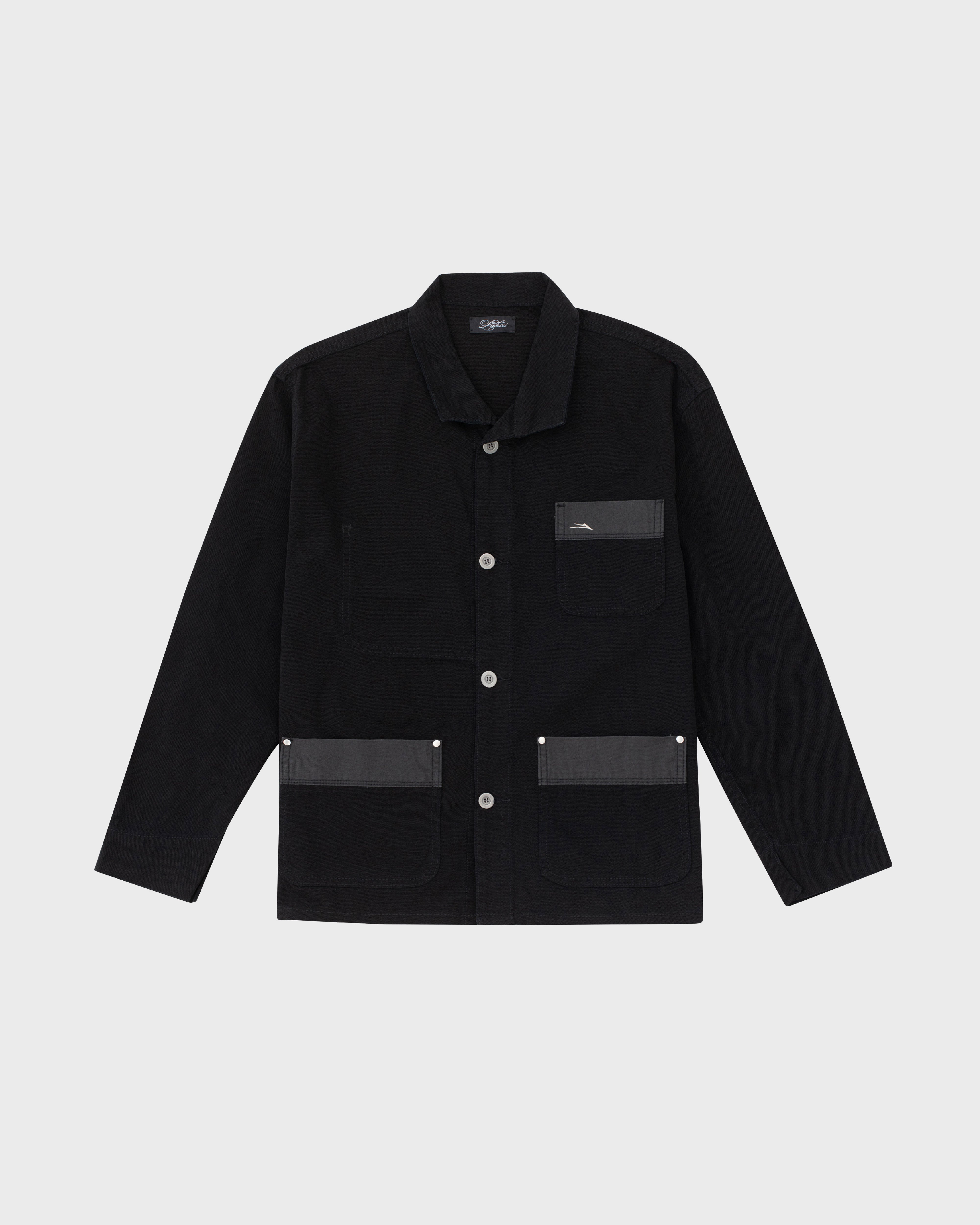 lakai-moleskin-chore-coat-black-chore-jacke image 1