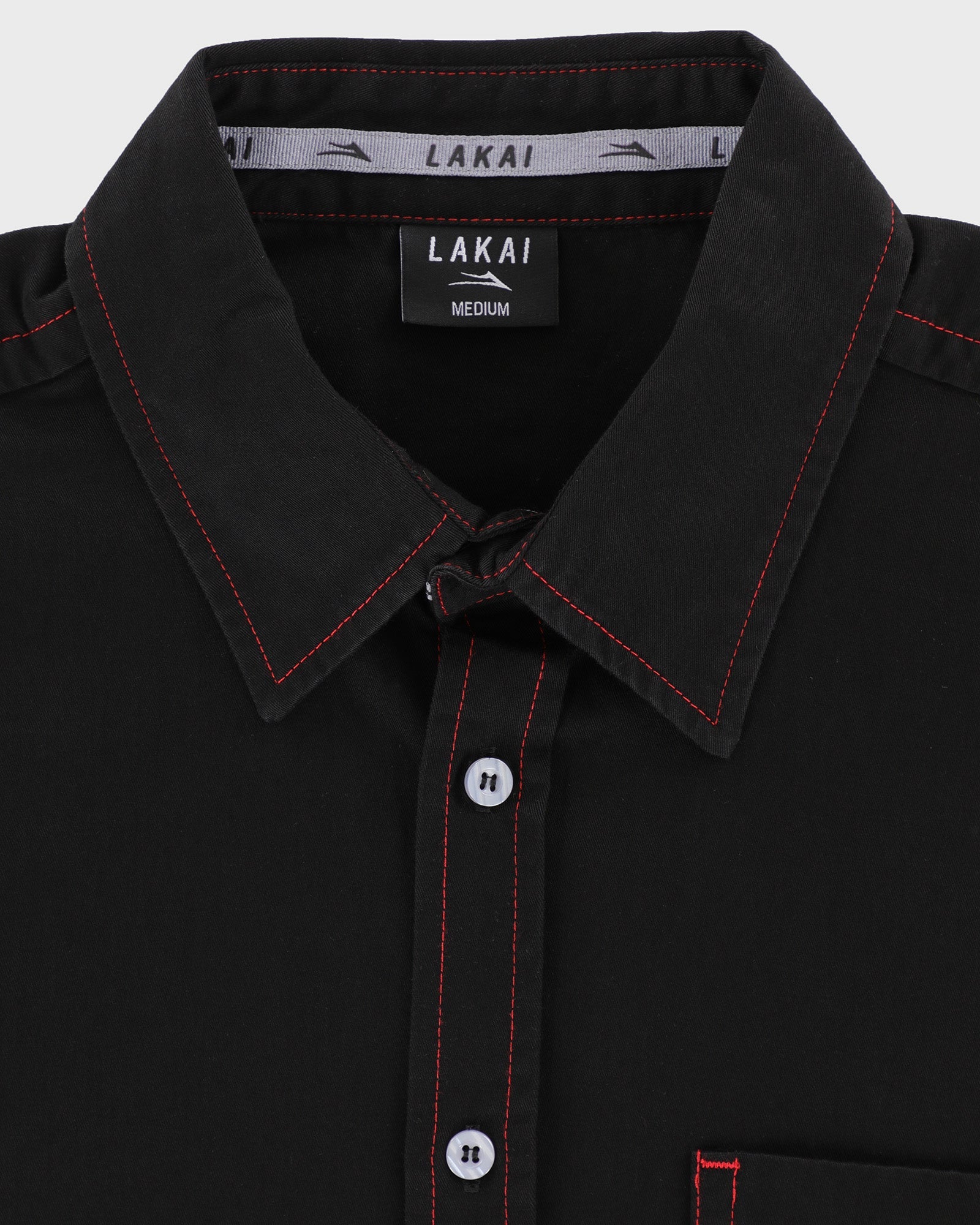 lakai-heavyweight-button-up-shirt-black-hemd image 4