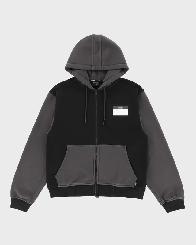 lakai-hello-my-name-is-zip-hoodie-black image 1