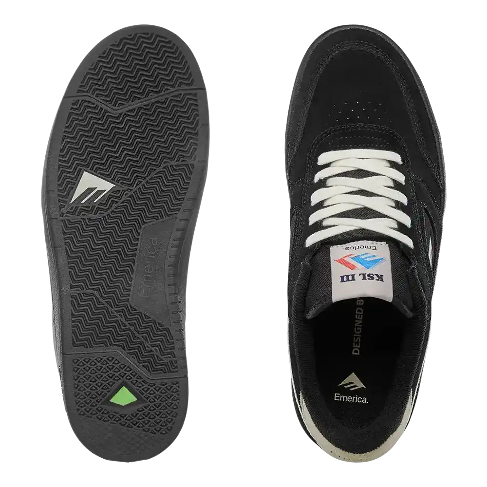 emerica-ksl-iii-skateschuhe-black-black-suede image 3