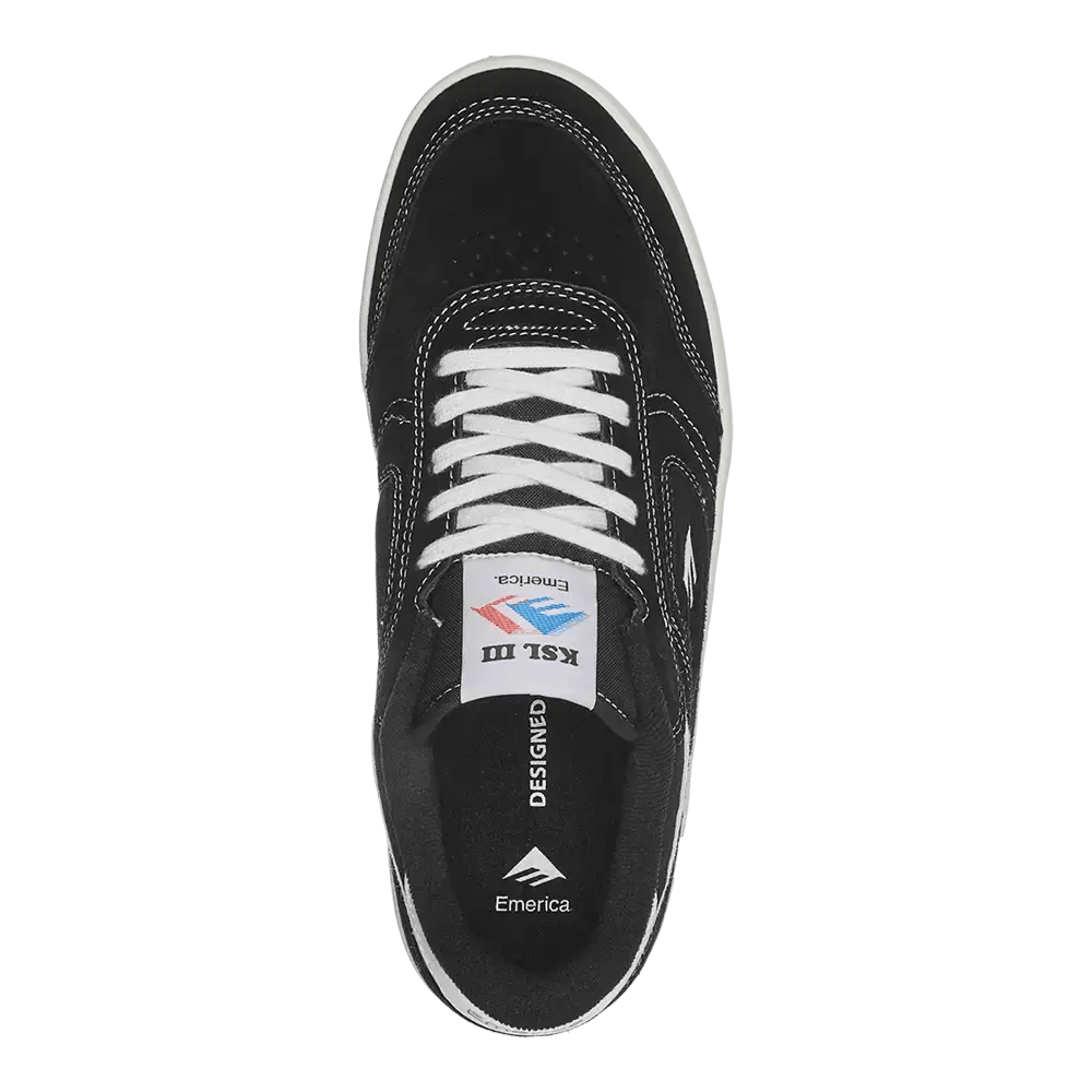 emerica-ksl-iii-core-exclusive-skate-schuh-black-white image 2