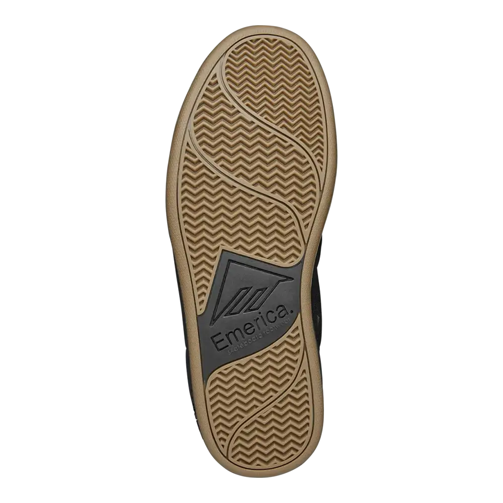 emerica-heritic-skateschuh-schwarz-schwarz-gum-mit-tpr-zehenkappe-und-cupsole image 2