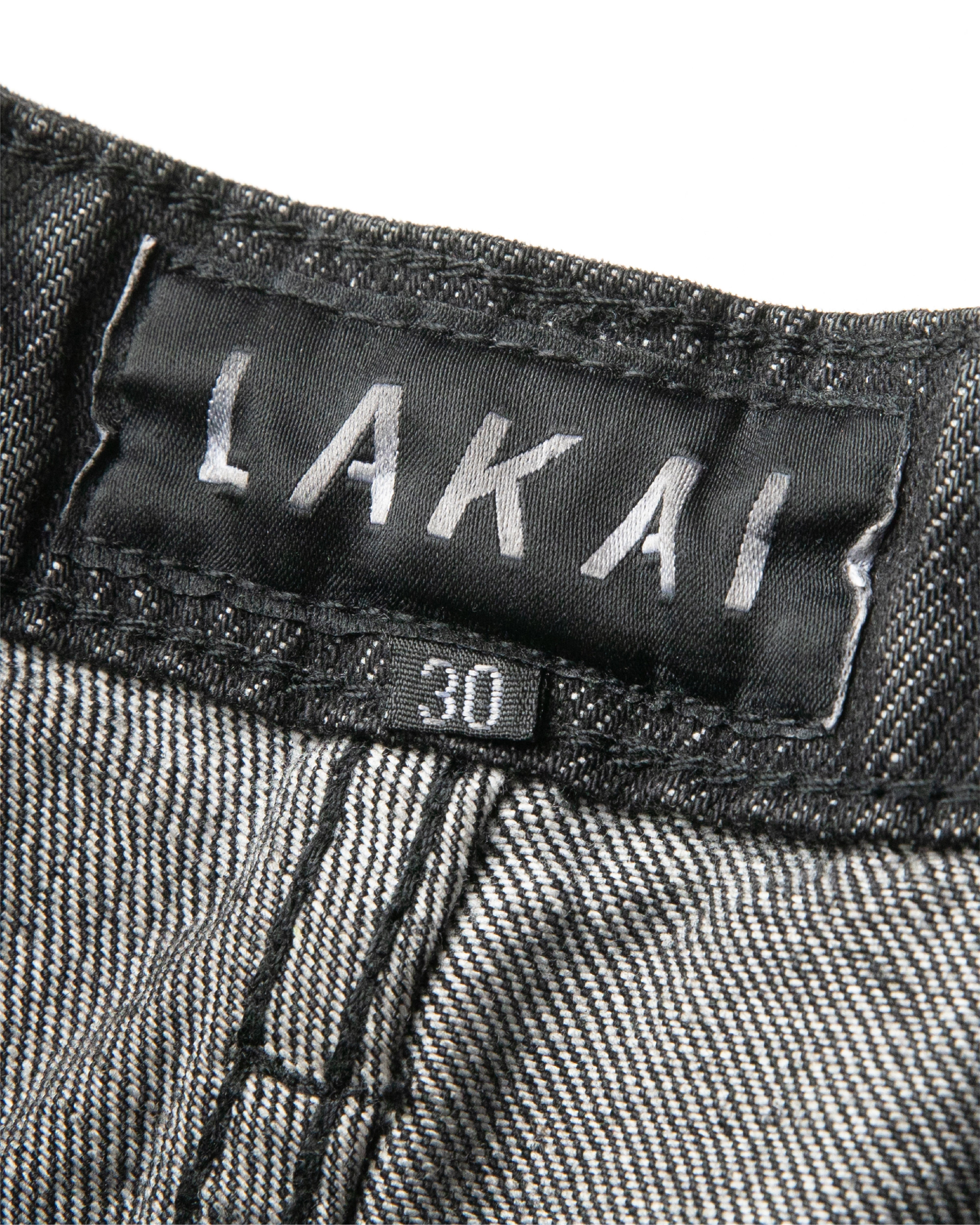 lakai-waxed-bootcut-denim-schwarz image 4