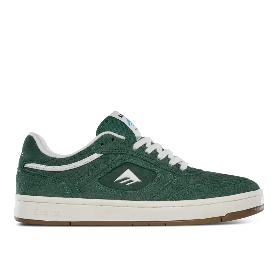 emerica-ksl-iii-pro-skate-schuh-hunter-green-hairy-suede image 1