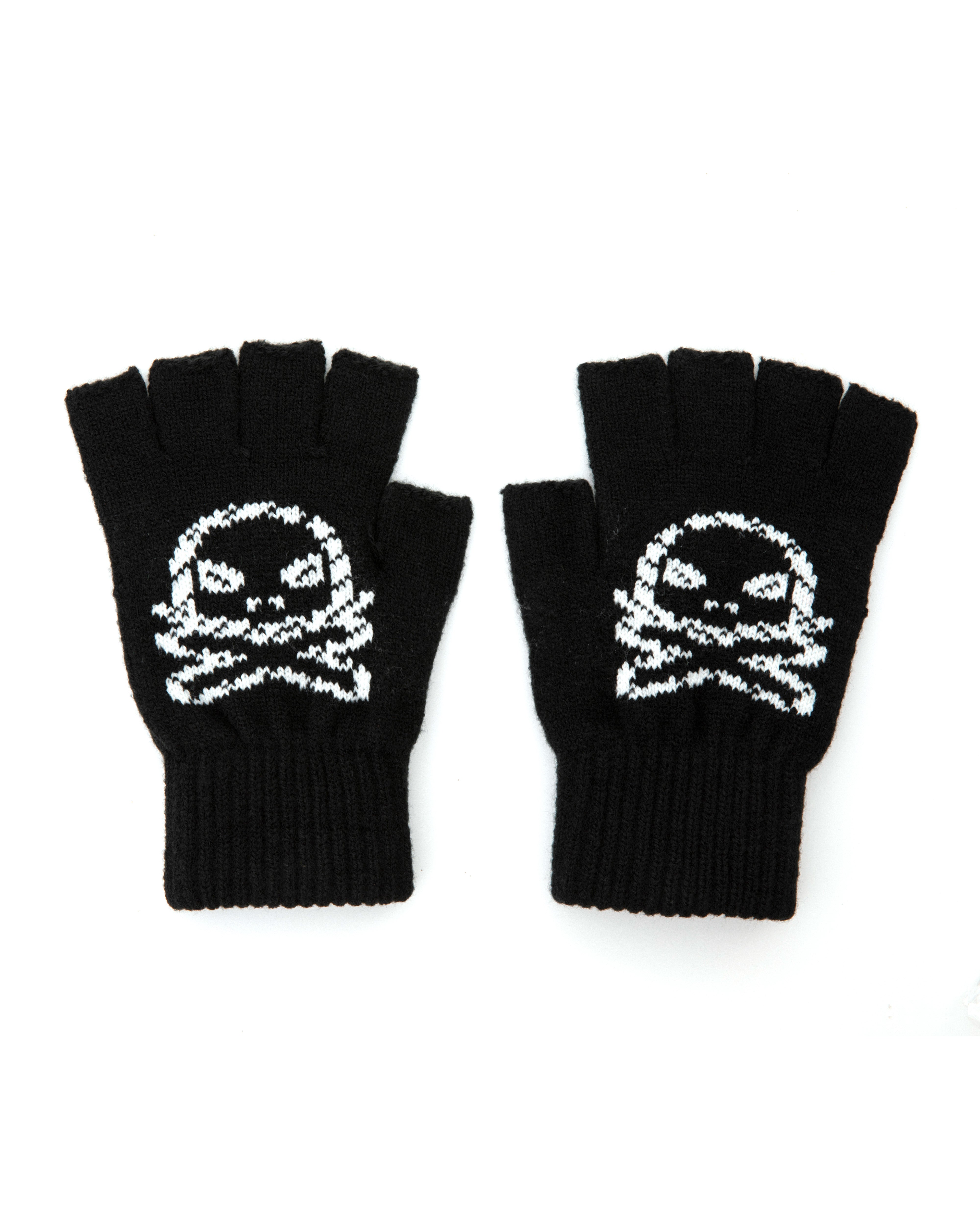 lakai-fingerless-jacquard-gloves-black-handschuhe image 2