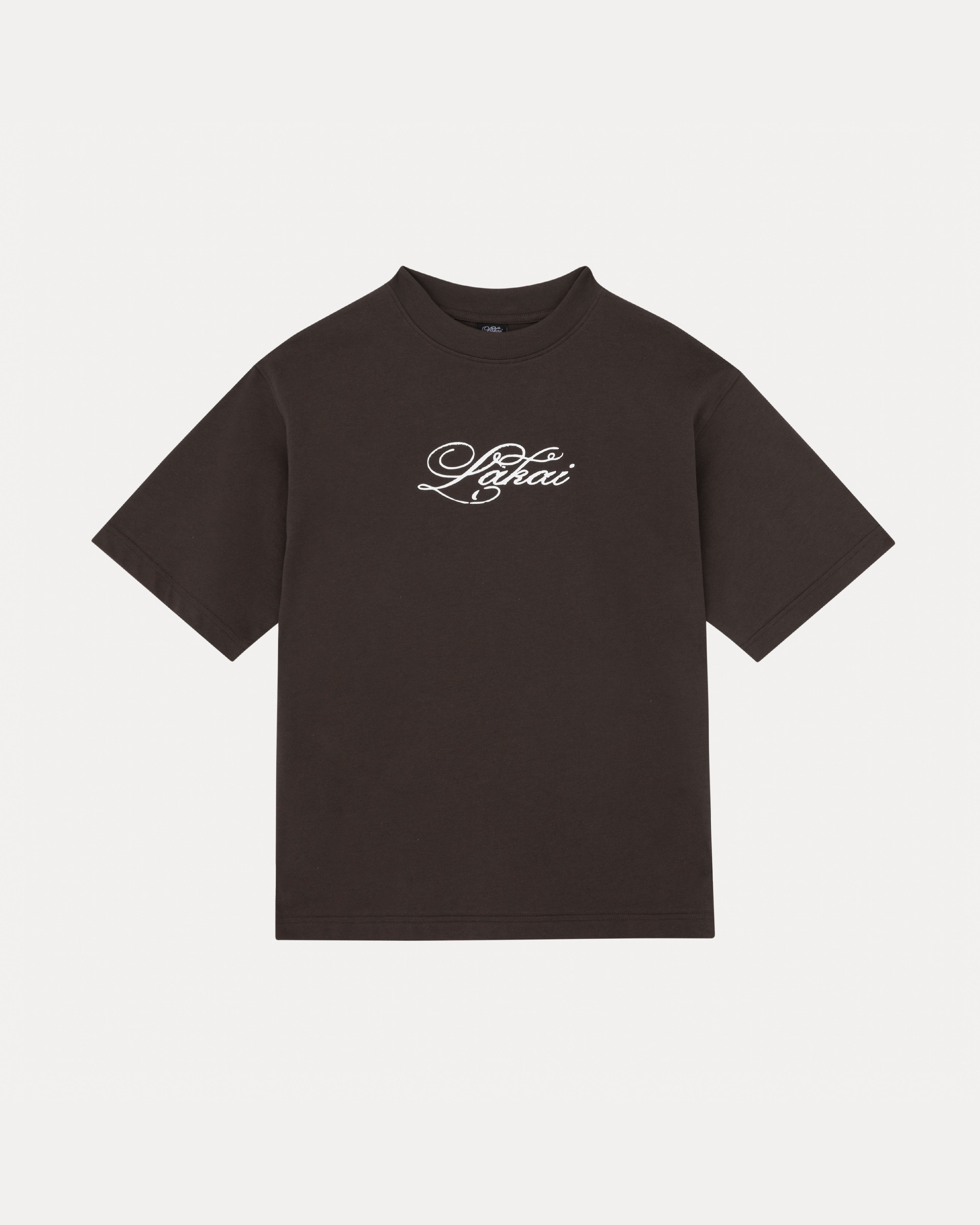 lakai-oversized-signature-t-shirt-dark-brown image 1