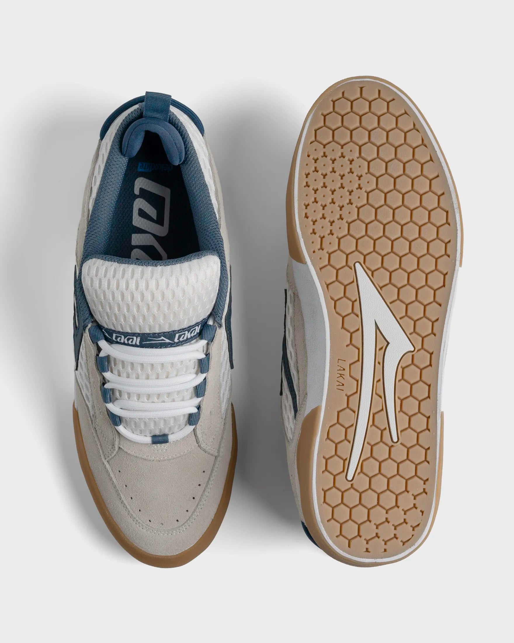 lakai-aran-skateschuh-white-suede-blue-gum image 3