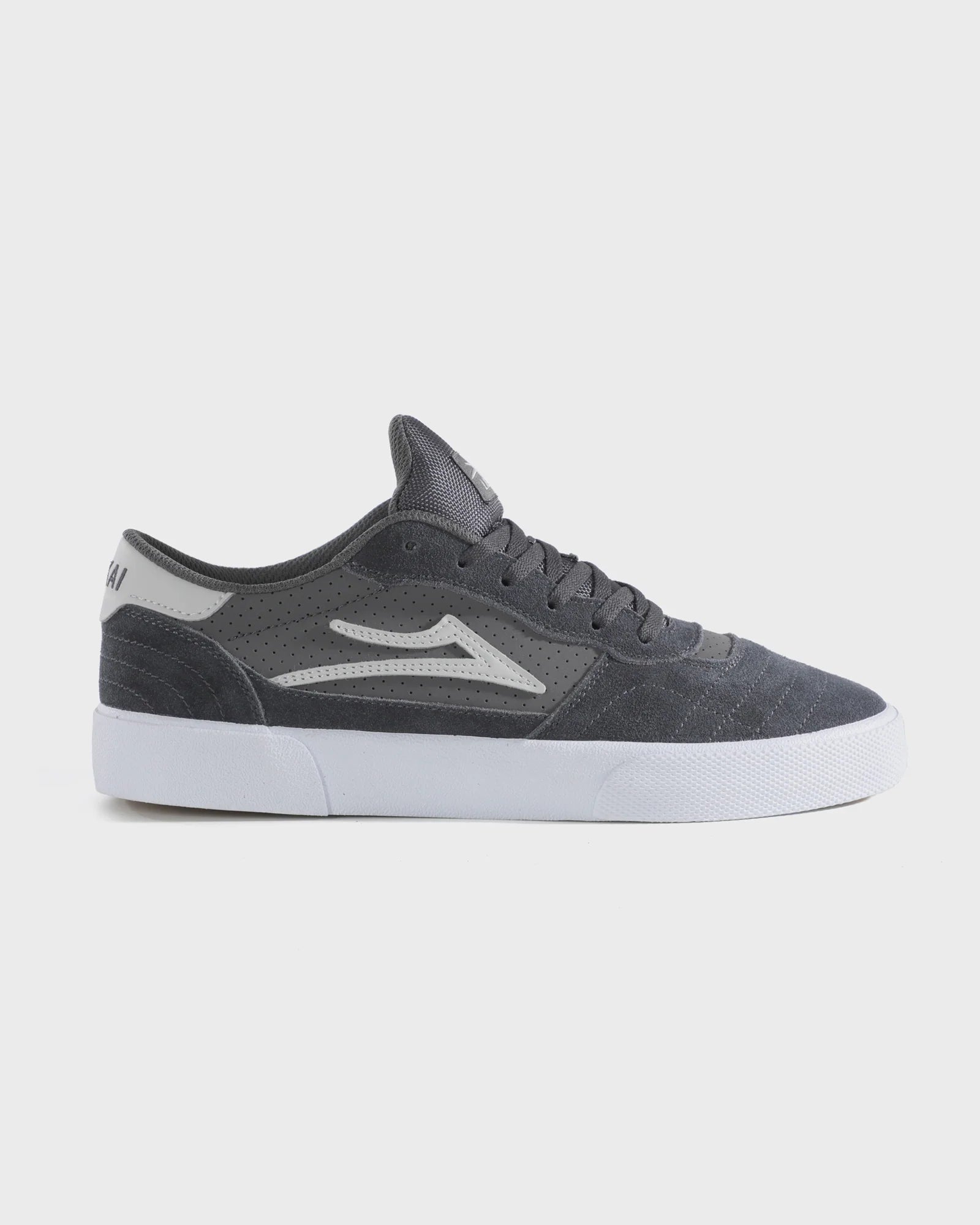lakai-cambridge-skateschuh-charcoal-white-suede-klassiker-im-sale image 1