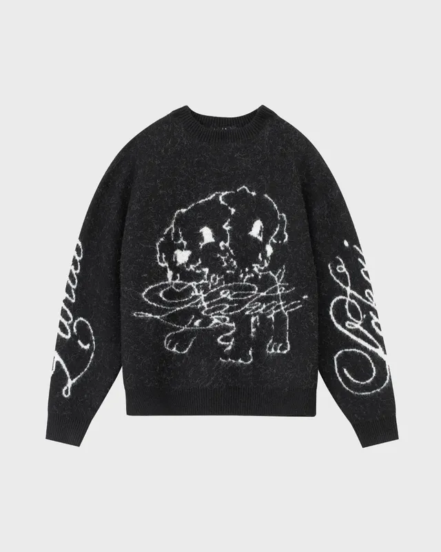 lakai-cerberus-brushed-acrylic-sweater-schwarz-pullover image 1
