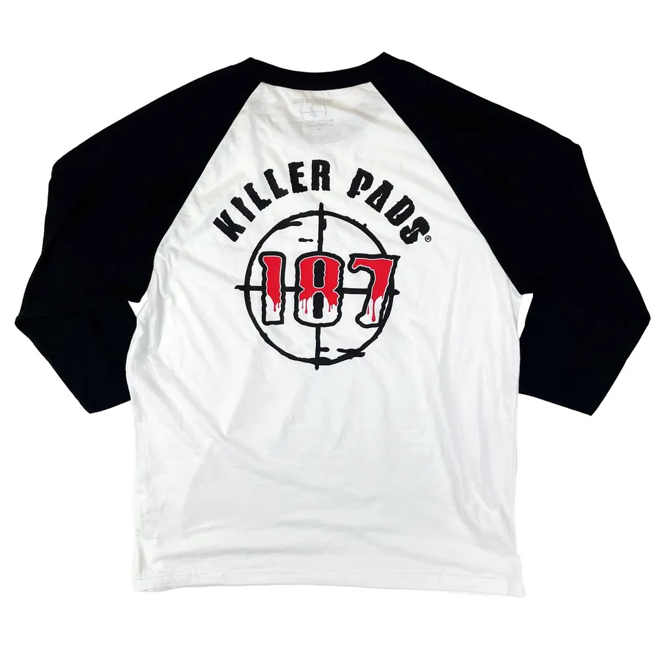 187-killer-pads-raglan-scope-tee-t-shirt-wei-schwarz image 1