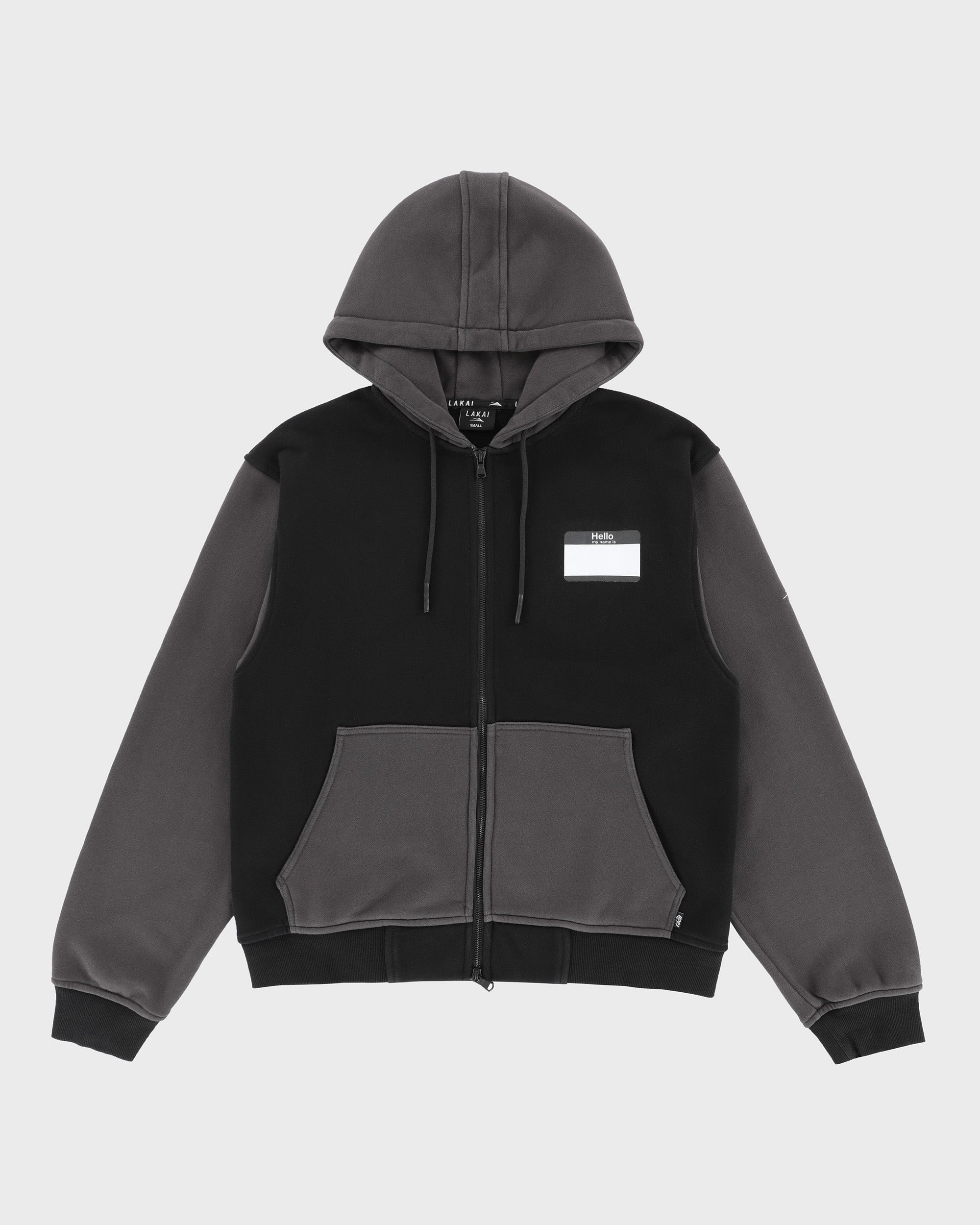 lakai-hello-my-name-is-zip-hoodie-black image 1