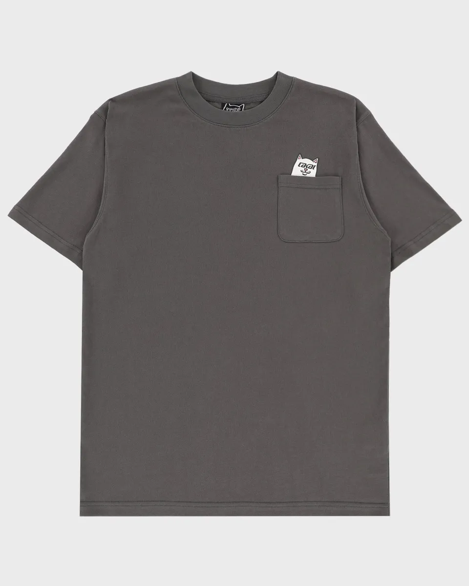 lakai-x-ripndip-lord-nerm-pocket-t-shirt-dark-grey image 1