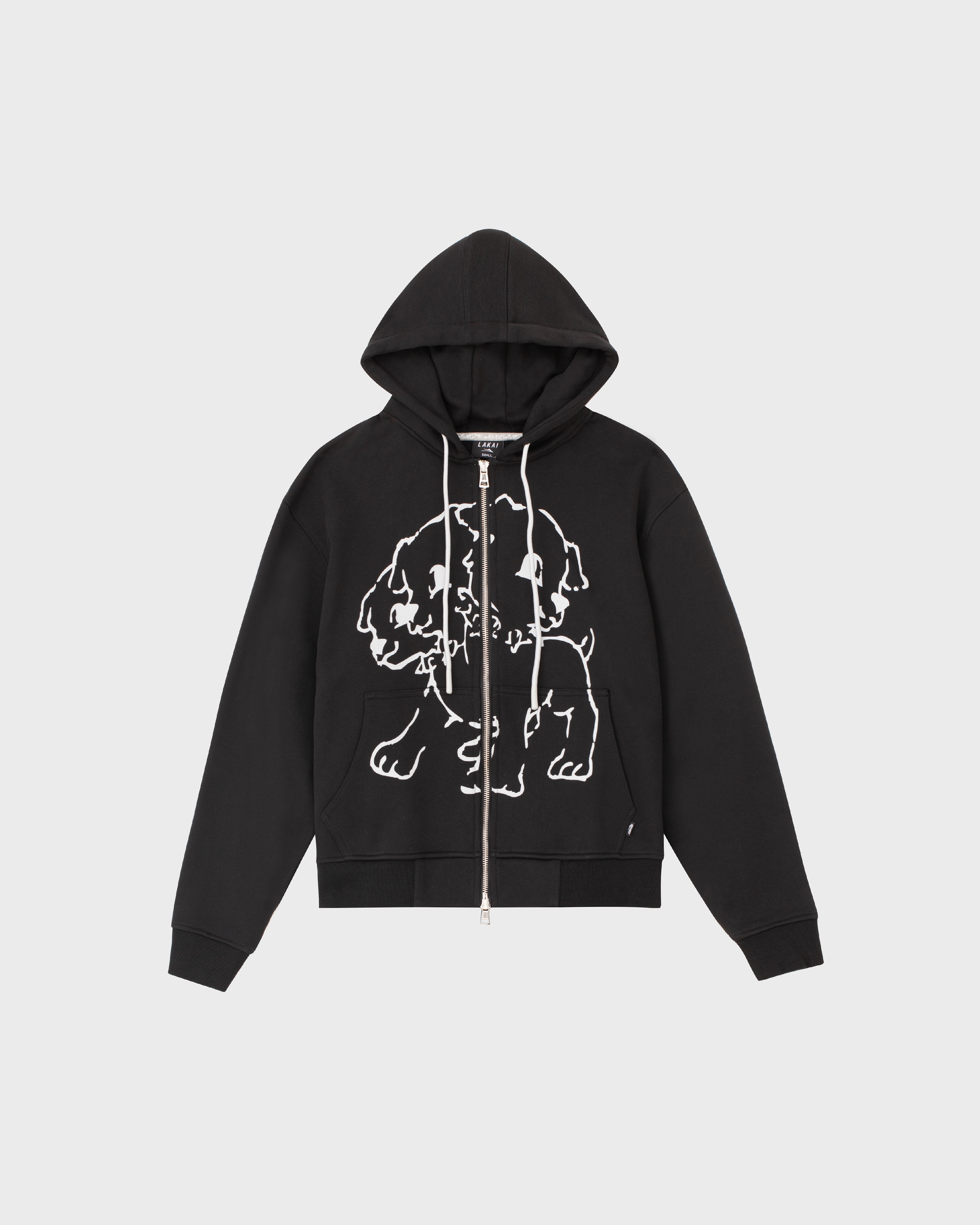 lakai-cerberus-zip-up-hoodie-black-kapuzenjacke image 1
