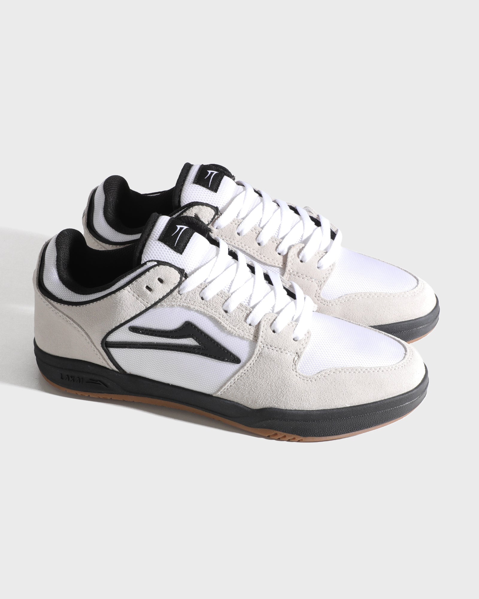 lakai-telford-low-white-suede-cordura-black-skate-schuh image 2