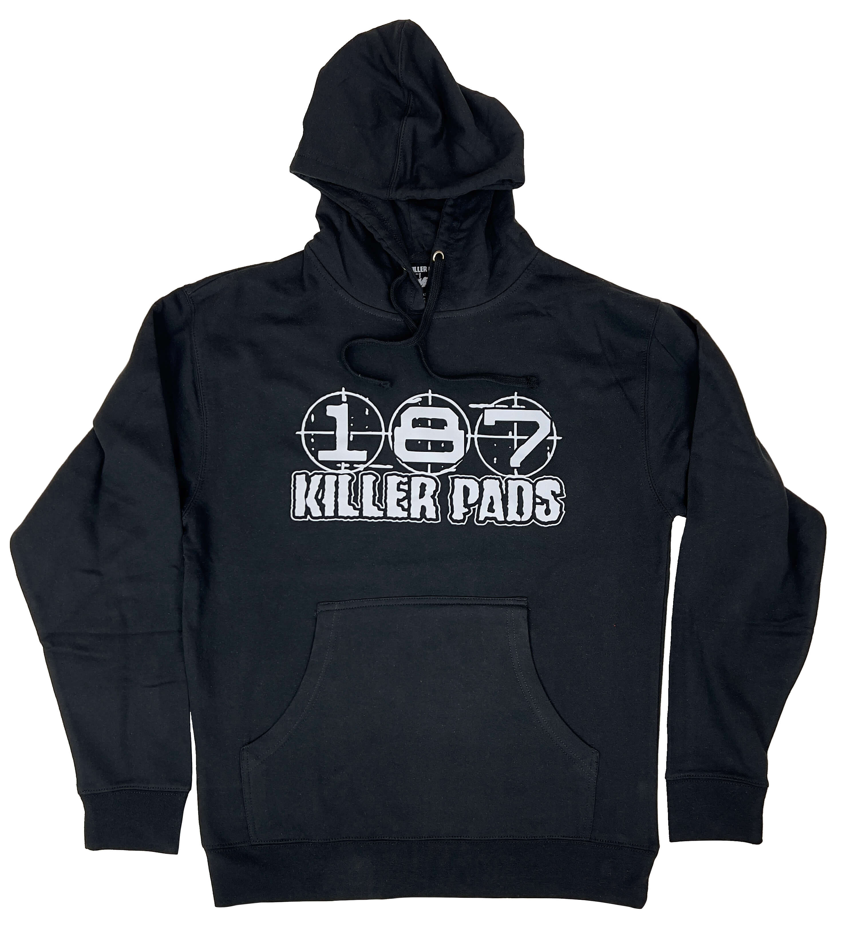 187-killer-pads-block-logo-hoodie-black image 1