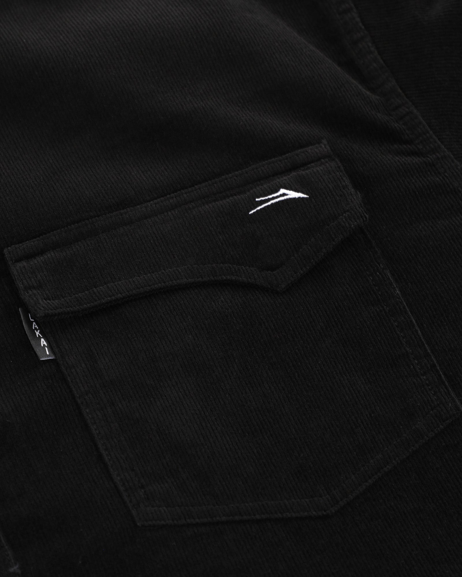 lakai-stacked-placket-corduroy-hemd-premium-black image 8