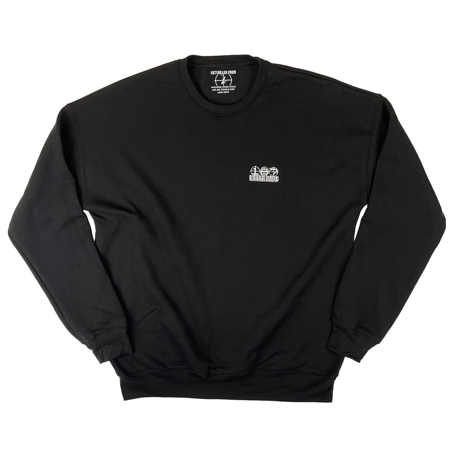 187-killer-pads-embroidered-block-crew-sweatshirt-black image 1